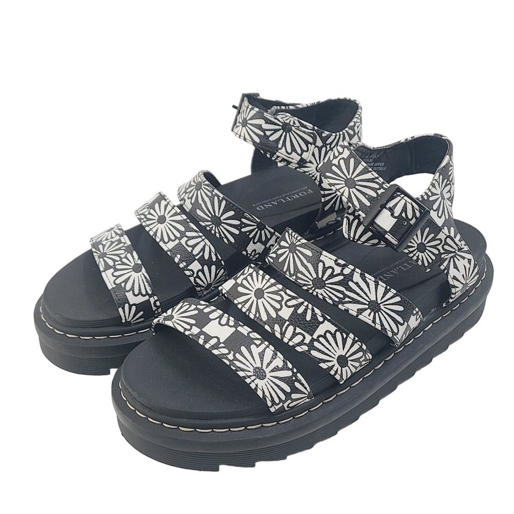 Portland Boot Company Women's Casual Dolly Chunky Sandals Black 7.5 - Picture 3 of 11